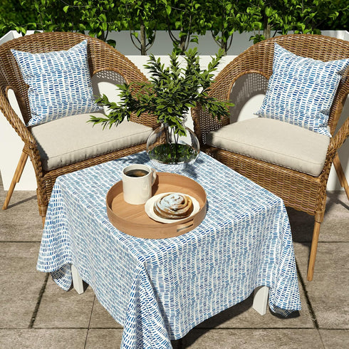 LVTXIII Outdoor Pillow Covers ONLY, Square Throw Pillow Covers, Modern Cushion Cases for Sofa Patio Couch Decoration 18 x 18 Inch, Pack of 2, Pebb...