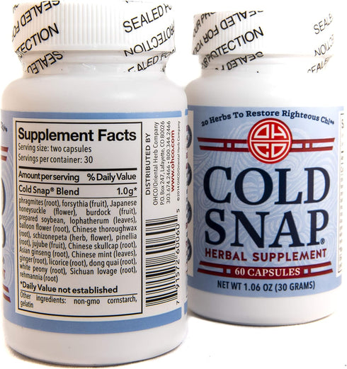 Cold Snap Herbal Supplement 60 Capsules, 2 Pack...