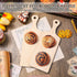 8 Pcs Mini Wooden Cutting Board with Handle 9.45 x 3.54 Inch Thicken Wooden Chopping Board Small Paddle Charcuterie Board Cooking Butcher Block Se...