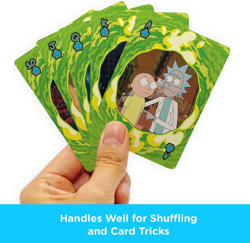 AQUARIUS Rick and Morty Playing Cards – Rick and Morty Themed Deck of Cards for Your Favorite Card Games - Officially Licensed Rick and Morty Merc...