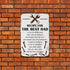 Recipe For The Best Dad Tin Sign Fun Workshop Metal Signs Unique Father's Day Wall Decor Gift For Dad 8x12 Inch...
