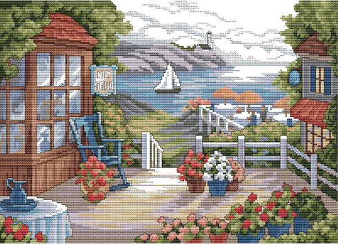 Stamped Cross Stitch Kits for Beginners Full Range of Crossstitching Kits Preprinted Pattern for Kids or Adults, Embroidery Needlepoint Starter Ki...