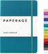 PAPERAGE Lined Journal Notebook, (Turquoise), 160 Pages, Medium 5.7 inches x 8 inches - 100 GSM Thick Paper, Hardcover...
