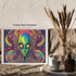 Posterizer 1 pcs- psychedelic funky hippie colorful sci fi alien 4-Fantasy & Fiction Art-Retro Art- Living Room Bedroom Decor- unframed wall art...
