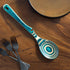 Baltique Mykonos Collection 12-1/2" Wooden Cooking Spoon with Spoon Rest Notch, Safe for Use on Nonstick...