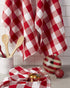 DII Buffalo Check Kitchen Collection, Classic Farmhouse Dishtowel Set, 20x30, Red & White, 3 Piece...