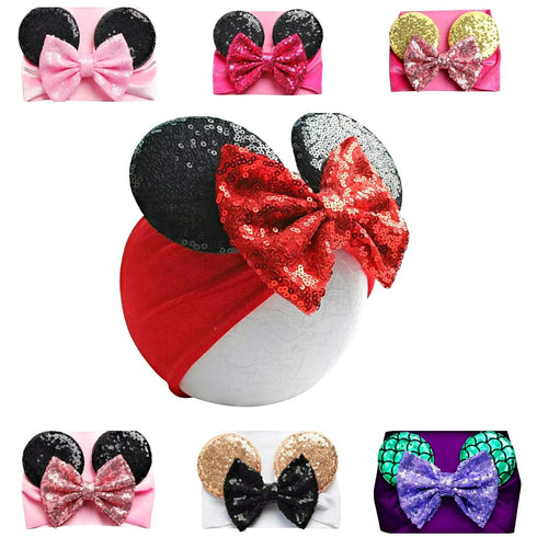 J&J Boutiques Mouse Ears Headband/Headwrap - Toddler, Baby, Kids - Party supplies - Red...