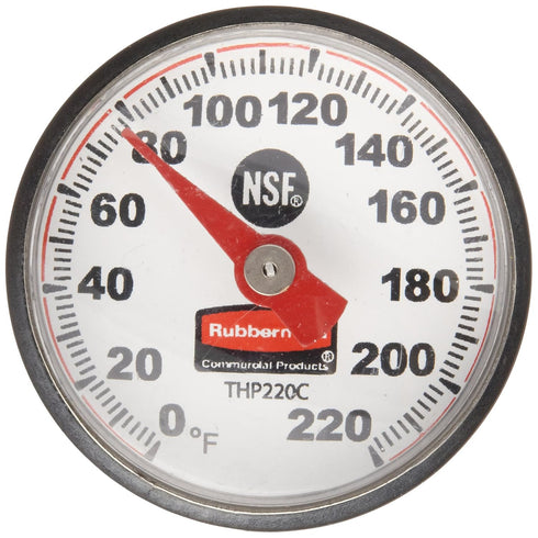 Rubbermaid Commercial Products Instant Read Thermometer, Red, Pocket Size for Meat/Food Cooking and Grilling/Oven...
