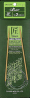 Clover Takumi Bamboo Circular Knitting Needles 29"-Size 3/3.25mm, Multicolor......