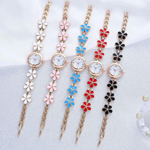 Women's bracelet watch fashion item waterproof quartz flower shaped watch...