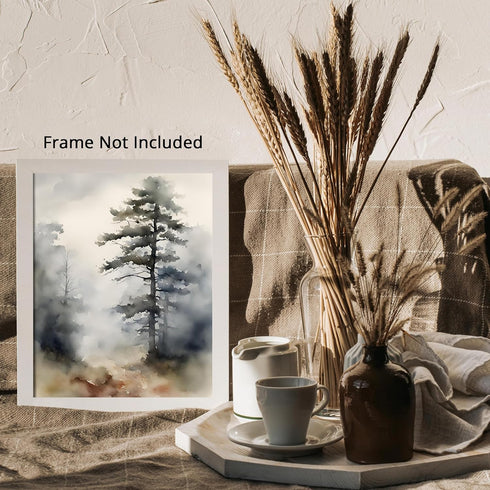 Posterizer 1 pcs- trees and jungle-nature scene style 9-Landscape & Nature Art-Floral Botanical Art- Decor for Home & Office- unframed wall art...