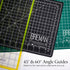 WA Portman Self Healing Cutting Mat & Rotary Cutter for Fabric Set - 9x12 Inch Rotary Cutter Mat - 45mm Rotary Cutter and Mat - 5 Rotary Fabric Cu...