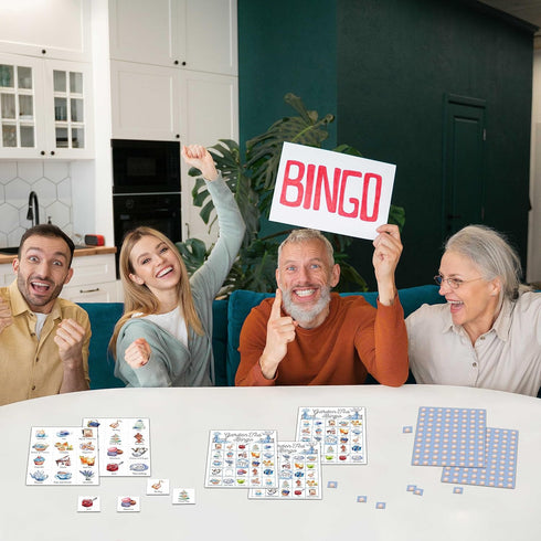 Garden Tea Bingo Game - Tea Party Bingo Card - 24 Players Bingo Game Set Indoor Outdoor Activities - Tea Party, Bridal Shower, Birthday Party Favo...