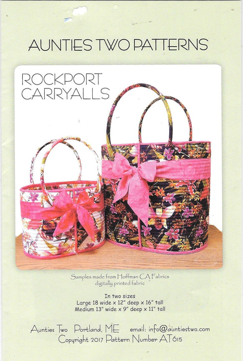 Rockport Carryalls Totes Sewing Pattern...