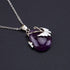 Bivei Crystal Butterfly Necklaces for Women, Rose Quartz Wire Wrap Gemstone Chakra Pendant Gifts Jewelry for Women Men...