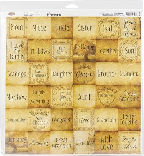 Reminisce Family Scrapbook Collection Kit Paper Crafts, Multi Color Palette...