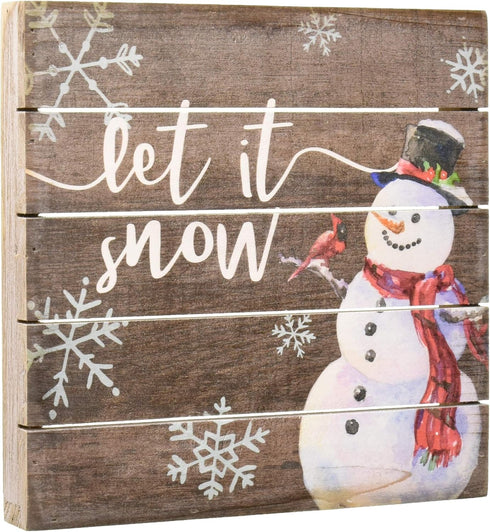 Sincere Surroundings Let It Snow 8 x 8...