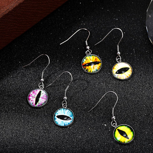 50 Pieces Earrings Wire Hooks Blanks Bezel Trays with 50 Pieces 12 mm Glass Cabochons Setting, Silver Stainless Steel Earring Blanks for DIY Jewel...