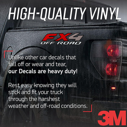 FX4 Decal Off Road Sticker Truck F150 F350 F250 Super Duty Bedside Replacement (Die-Cut (Peel & Stick))...