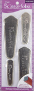 Scissors sheaths by SCISSORFOBZ with ScissorGripper -VALUE PACK-4 sizes- Designer Scissor Covers Holders for embroidery sewing quilting - Quilters...