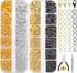 Jump Rings for Jewelry Making 2143pcs Open Jump Rings and Lobster Clasps Necklace Bracelet Jewelry Repair Kit with Pliers Tweezers Jump Ring Opene...