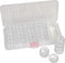 The Beadsmith Personality Case, Clear Plastic Bead Storage Case with 25 Removable and Stackable Jars, includes 5 screw top lids, Organizer Storage...