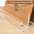 Acrylic Mail Organizer File Sorters for Desk,3-Section Laddered Desktop Vertical Letter Holder,Desk Organizer Workspace Organizer...
