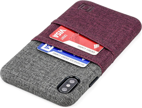 Dockem Wallet Case for iPhone Xs Max (6.5"): Built-in Metal Plate for Magnetic Mounting & 2 Credit Card Holder Slots (Luxe M2 Synthetic Leather, M...