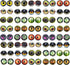 8MM 100PCS Owl Snake Lizard Animal Eyes Glass Cabochon for Clay Doll Making Sculptures Props Craft Jewelry DIY Findings 0.31inches...