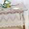 ShinyBeauty Lace-Tablecloth-Rectangular 60x120-Inch White Rectangle Overlay Tea Tablecloth Lace Tablecloths Long Rectangular Tablecloth Lace Table...