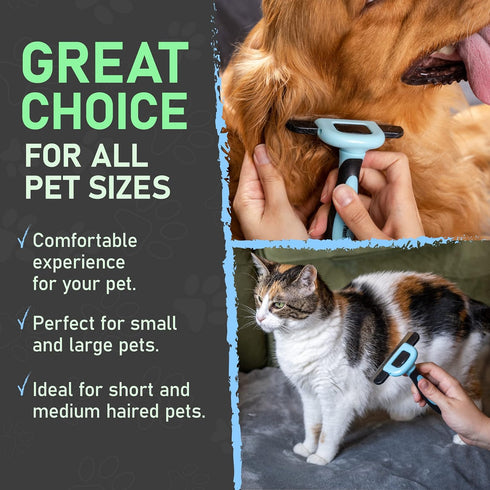 Maxpower Planet Pet Grooming Deshedding Dog Brush - Cat and Dog Deshedding Brush Tool - Deshedder for Dogs Comb - Dog Brush Short Hair and Medium ...