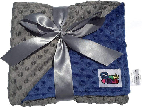 Reverse Baby Blanket, Blue/Grey...