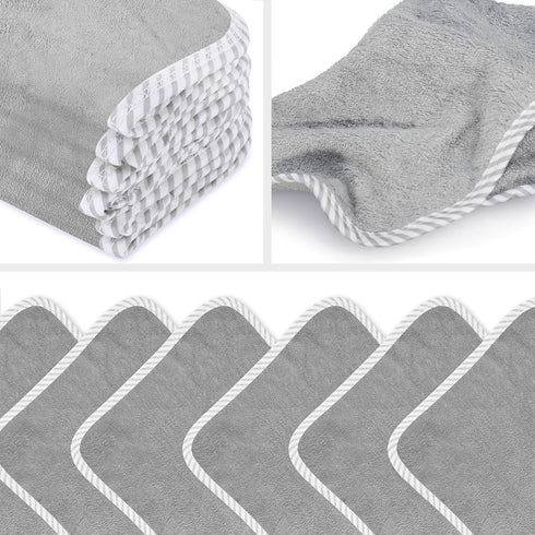 San Francisco Baby Washcloths for Newborn – Rayon from Bamboo Washcloths, Baby Wash Cloths Soft, Wash Cloths for Babies, Baby Wash Cloth – 6 Piece...