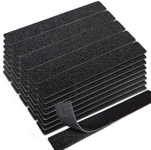 Heavy Duty Hook and Loop Tape with Adhesive,20 Sets of 1x8 inch Nylon Self Adhesive Tape, Double Sided Strong Back Adhesive Tape, Suitable for Off...