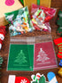 200 Pieces Christmas Treat Bags Clear Self-adhesive Candy Bags Cellophane Plastic Cookie Bags for Party Favors Christmas Decoration (Christmas Tre...