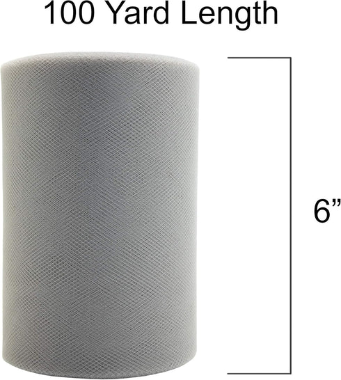 Tulle Fabric Roll | 6” by 100 Yards | Polyester Spool for Crafts Decorations Tutu Weddings Costumes Skirts Parties Gift Bow and More – by Craft Fo...