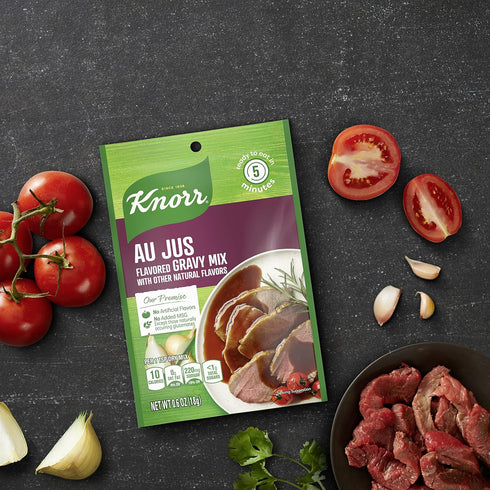 Knorr Gravy Mix For Delicious Easy Meals and Side Dishes Au Jus No Artificial Flavors, No Added MSG 0.6 oz...