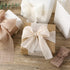 Chiffon Crinkle Ribbon for Wedding Decor 3 inch Handmade Fabric Silk Nude Ribbon for Bridal Flower Bouquet Gift Wrapping 2 Rolls 6 Yd...