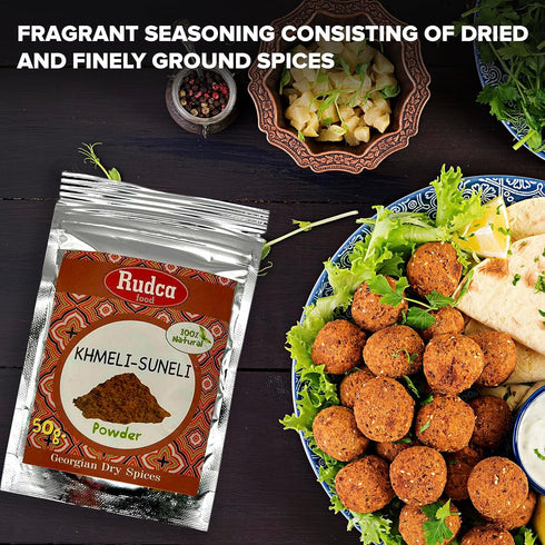 Rudca Food Khmeli Suneli, Spices, Georgian Dry Spice, Herbal Seasoning, Natural Organik, Delicious Spice from Georgia, New Seasoning, 50 gm....