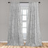 Lunarable Snow Leopard Curtains, Continuous Pattern of Greyscale Natural Camouflage Wild Cat Skin, Window Treatments 2 Panel Set for Living Room B...