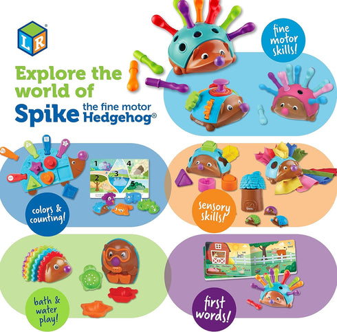 Learning Resources Spike the Fine Motor Hedgehog Fidget Friend -Ages 18+ months Fine Motor and Sensory Play Toy,Educational Toys for Toddlers, Tod...
