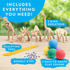 NATIONAL GEOGRAPHIC Clay Dinosaur Arts & Crafts Kit - Dinosaur Air Dry Clay for Kids Craft Kit with 5 Clay Colors, 5 Dino Skeletons, Sculpting Too...