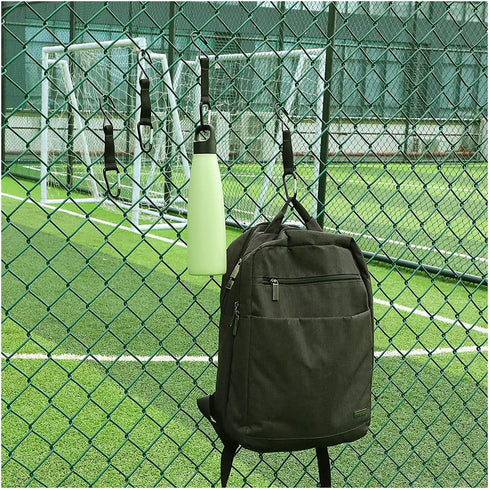 2pcs Nylon Safety Buckles Fence Hooks Metal Wire Hook Outdoor Backpack Sling for Softball Outdoor Sports Equipment...