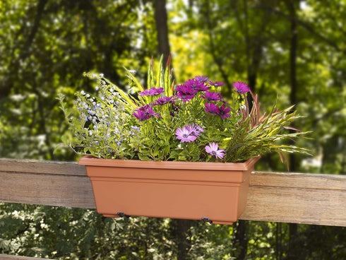Novelty 16195, Terracotta, Countryside Flower Box Planter, 18-Inch...