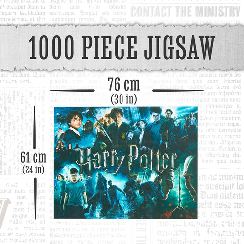 Harry Potter 1000 Piece Jigsaw Puzzle - 30in x 24in - Officially Licensed Merchandise...