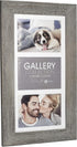 Malden International Designs Manhattan Distressed Mat Picture Frame, 3 Option, 3-5x7 , Gray...