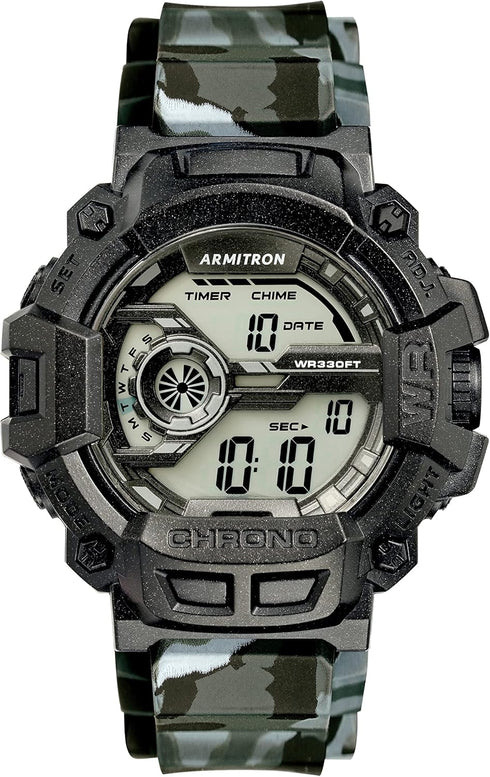 Armitron Sport Men's Digital Chronograph Resin Strap Watch, 40/8353...