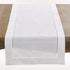 SARO LIFESTYLE Hemstitched Border Table Runner, White, 16"x72"...
