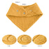 Konssy 8-Pack Muslin Baby Bibs, Absorbent Bandana Drool, 100% Cotton Unisex Baby Bibs for Teething and Drooling...