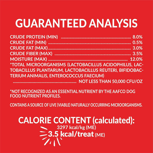 Plus - Puffed Dog Treats with Prebiotics and Probiotics - Chicken & Cheddar Cheese (16oz) - Made in USA...